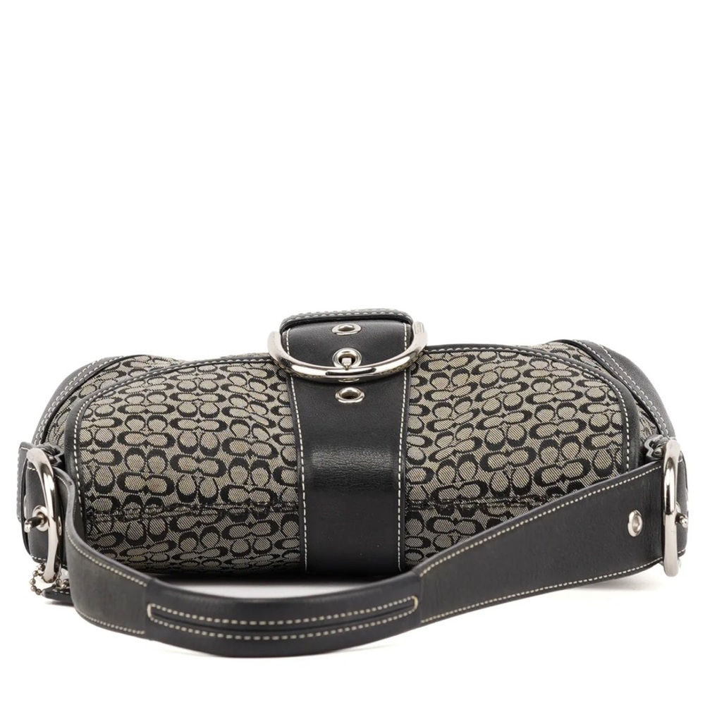COACH Y2K, VINTAGE SOHO BAG with a black signature canvas and black leather trim - Picture 5 of 14